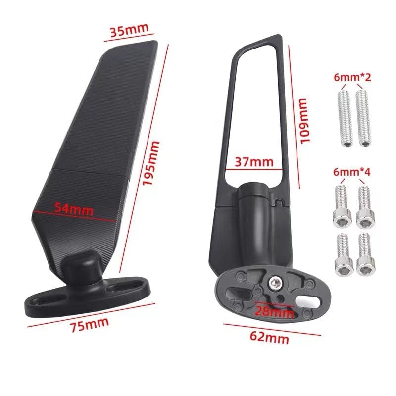 BSDDP Motorcycle Racing knife Stealth Mirror - LRL Motors