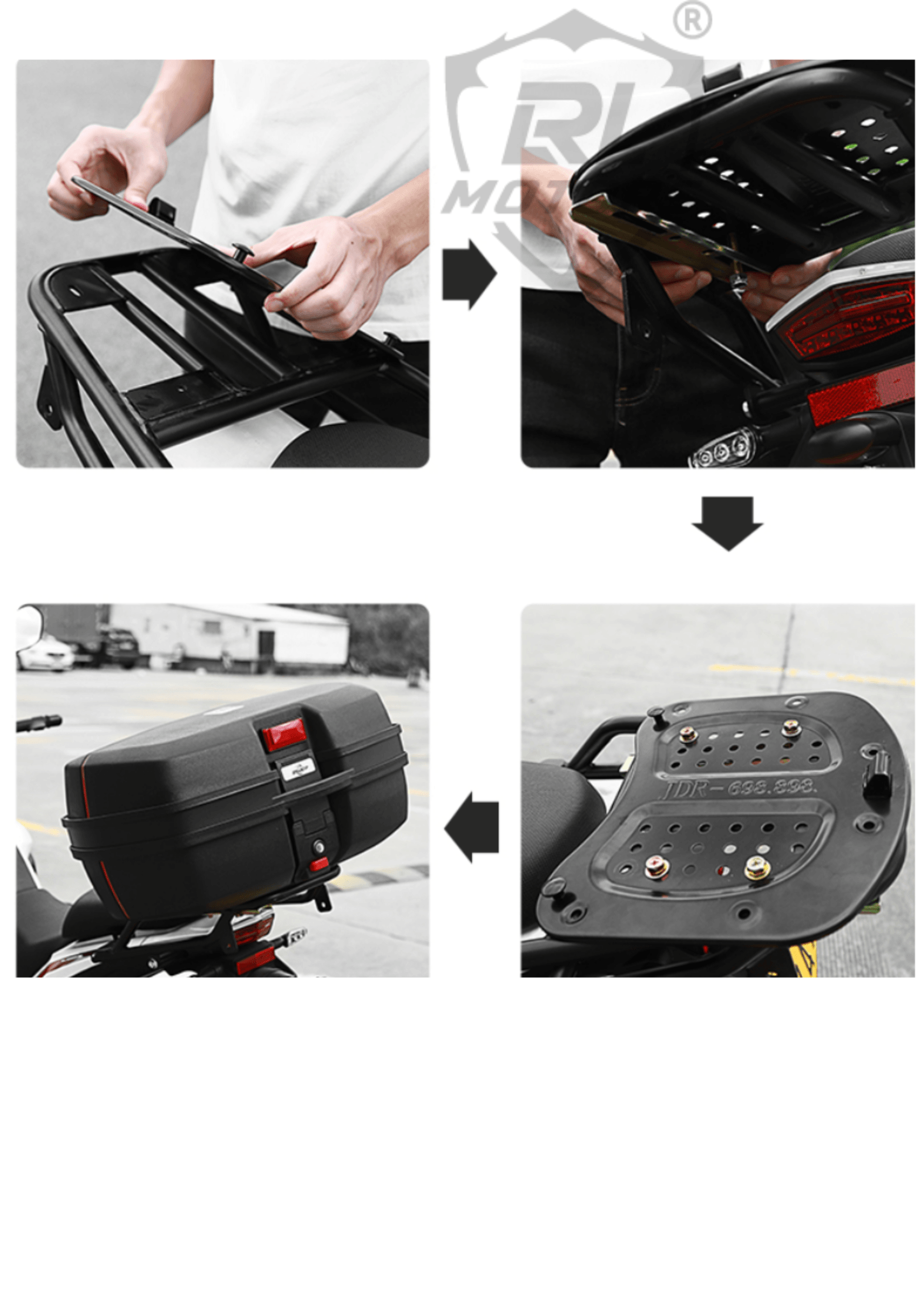 BSDDP Universal Motorcycle Top Box 45Ltrs - LRL Motors