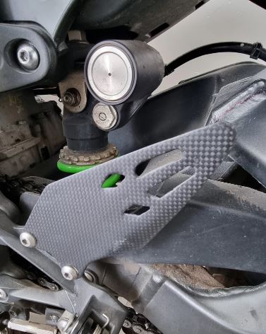 Carbon Fiber Heel guards for Kawasaki ZX6R - LRL Motors