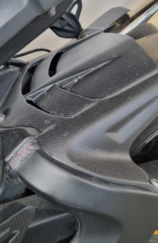 Carbon Fiber Rear Hugger for Kawasaki ZX6R - LRL Motors