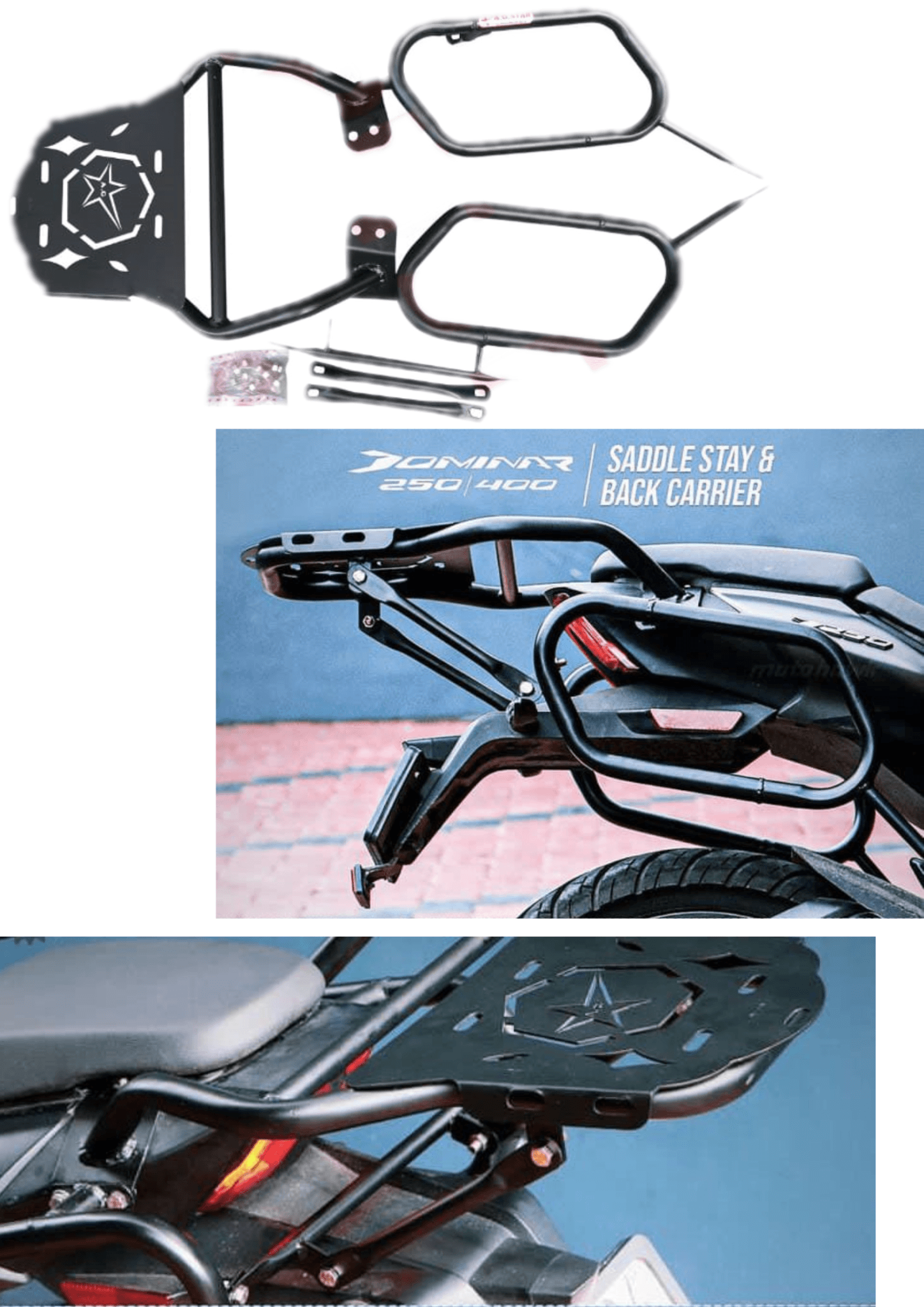 Dominar 400 Saddle Stay With Carrier LRL Motors