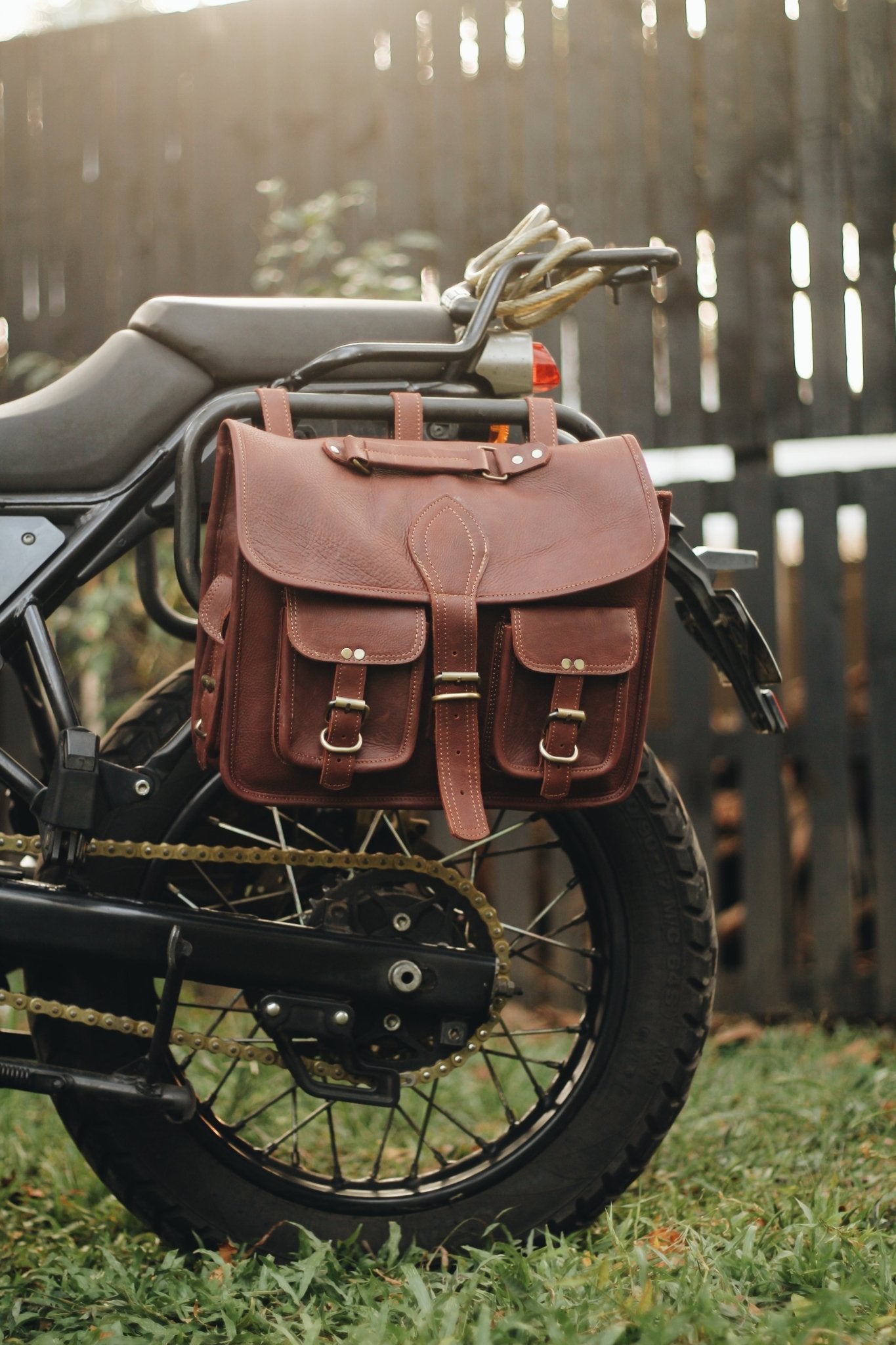 Executive leather Saddle bag - LRL Motors