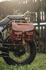 Executive leather Saddle bag - LRL Motors