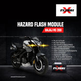 FlashX Hazard Flash Module, Blinker/Flasher for Bajaj Pulsar NS200 - LRL Motors