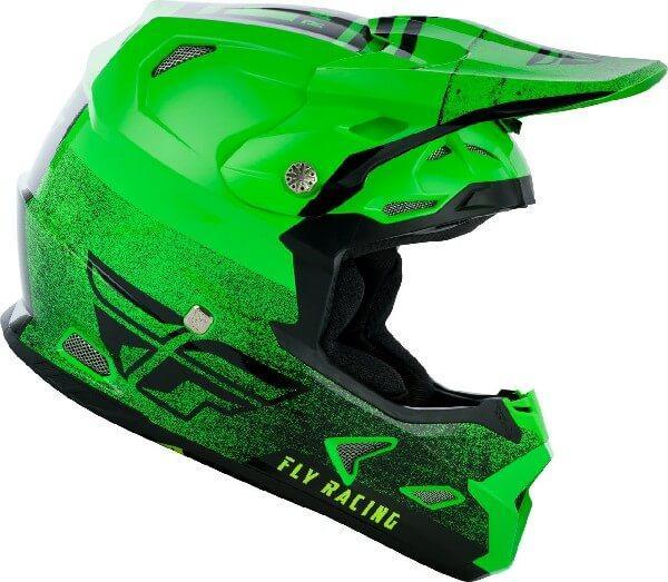 FLY Racing HELMETS - Fly Racing Toxin MIPS Embargo Gloss Green Black Motocross Helmet - LRL Motors