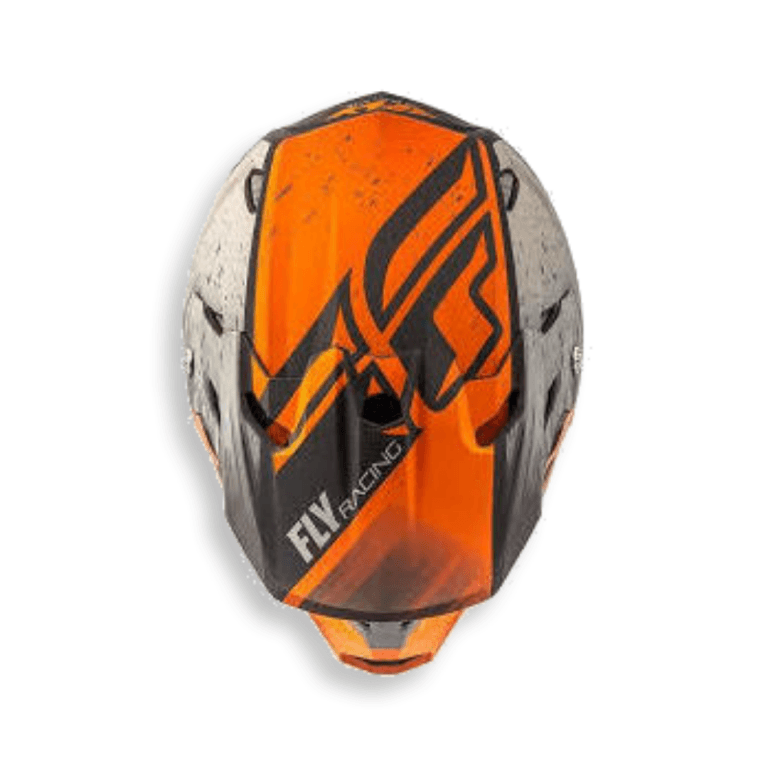 FLY RACING TOXIN HELMET (MATTE ORANGE KHAKHI) - LRL Motors