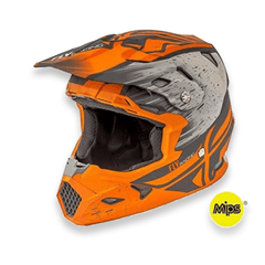 FLY RACING TOXIN HELMET (MATTE ORANGE KHAKHI) - LRL Motors