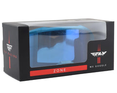 Fly Racing Zone Goggle (Blue) (Sky Blue Mirror Lens) - LRL Motors