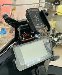 Gear Up KTM Adventure 390 2021 BS6 GPS |Mobile Phone Holder Mount, Black - LRL Motors