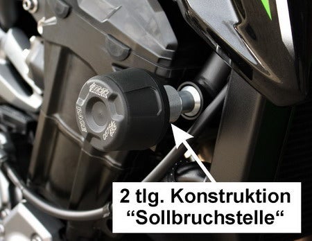 GSG-MOTOTECHNIK | Duo Safety crash pad set | Kawasaki Z900 2017-2021 - LRL Motors