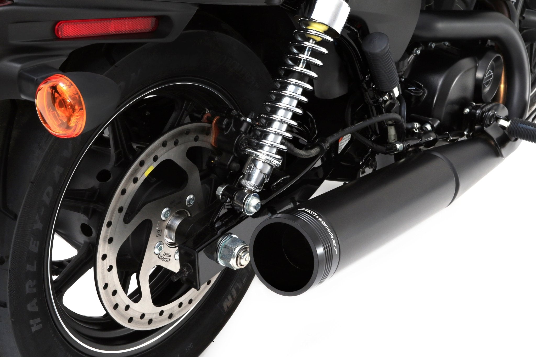 Harley Davidson Street 750 / Street Rod Black Slip-on - LRL Motors