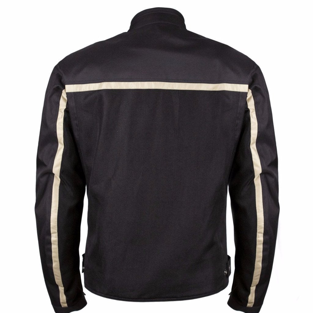 Helstons DAYTONA Mesh fabric motorcycle Jacket in BLACK - LRL Motors