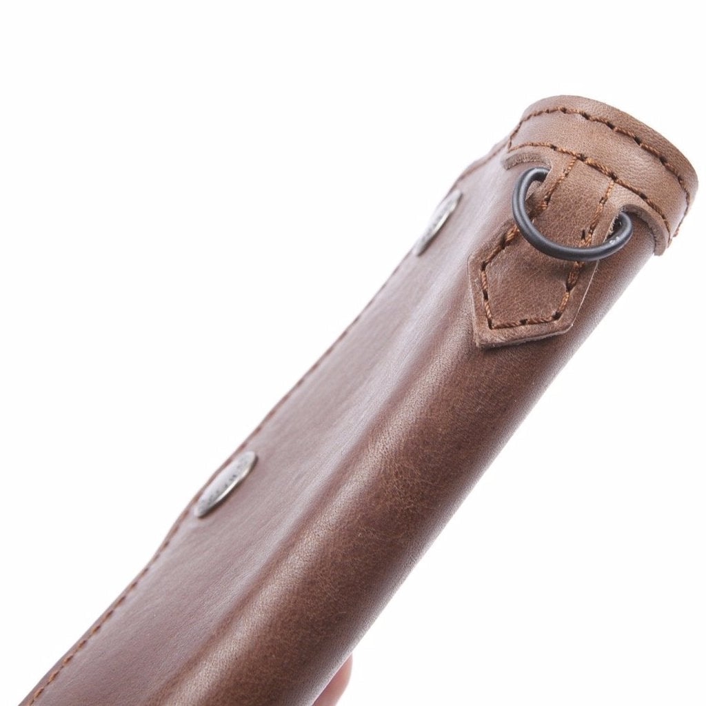 Helstons Motorcycle Accessories Hand Sewn Leather Biker Wallet - Brown - LRL Motors