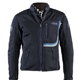 Helstons SONNY Mesh fabric motorcycle Jacket in Blue - LRL Motors