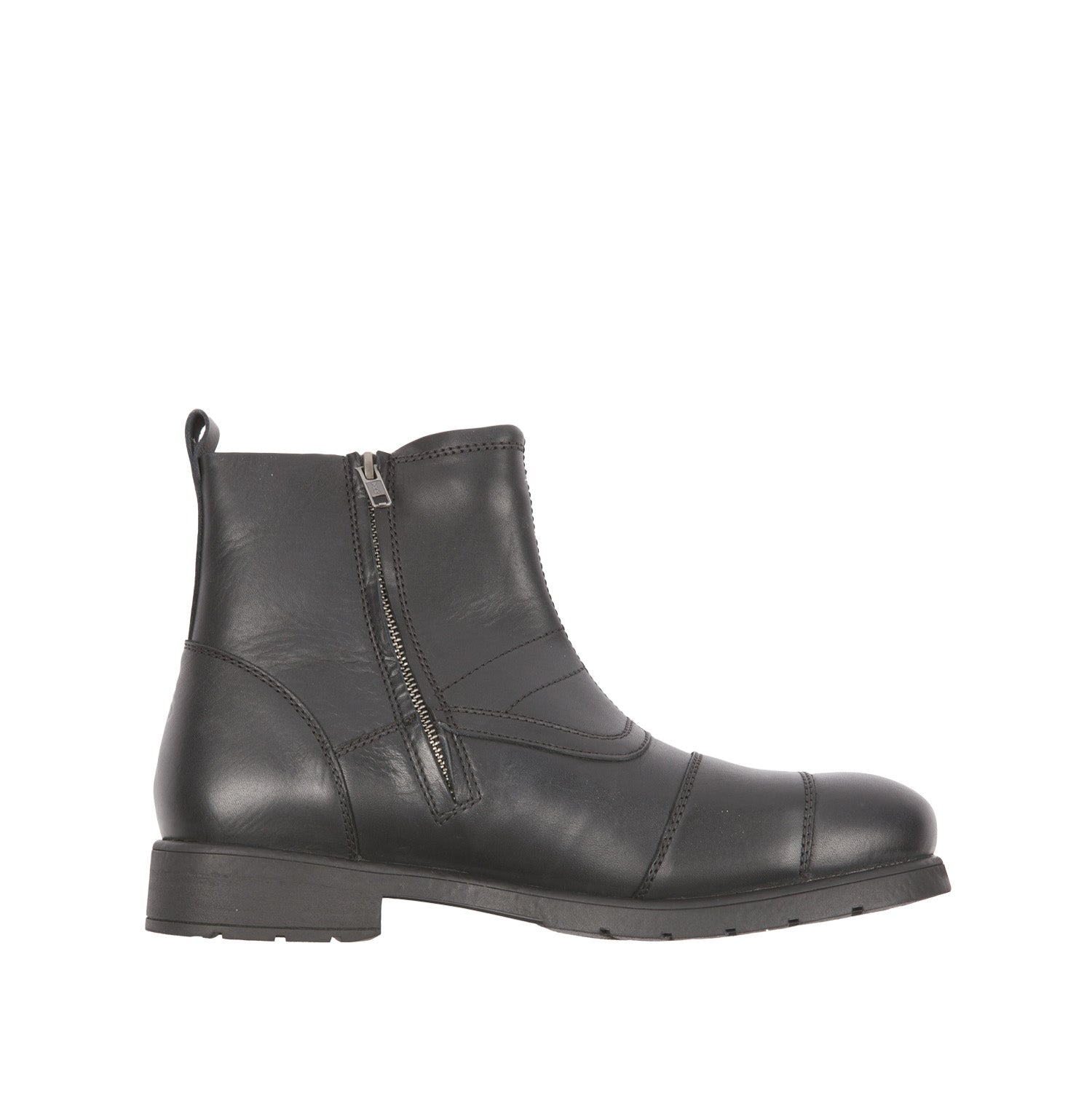 Helstons Trail Black Calfskin motorcycle leather shoes - LRL Motors