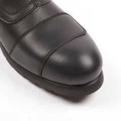 Helstons Trail Black Calfskin motorcycle leather shoes - LRL Motors