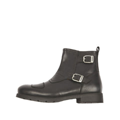Helstons Trail Black Calfskin motorcycle leather shoes - LRL Motors