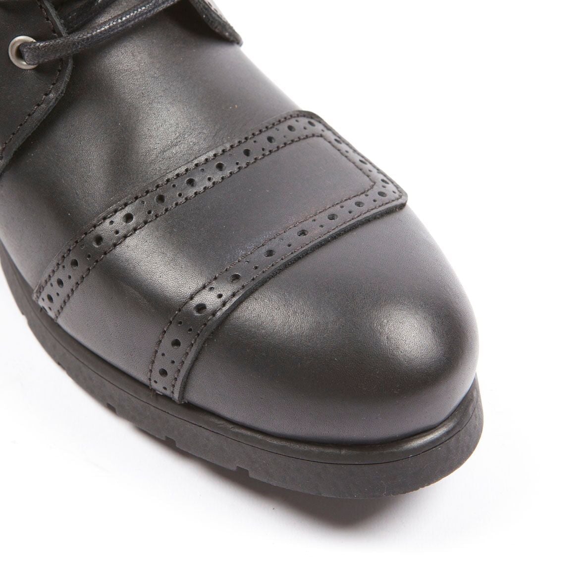 Helstons TRAVEL black-tan motorcycle leather shoes - LRL Motors