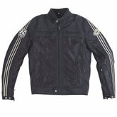 Helstons WALL Mesh fabric motorcycle Jacket in Black - LRL Motors