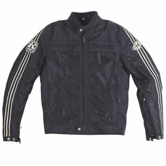 Helstons WALL Mesh fabric motorcycle Jacket in Black - LRL Motors