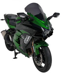 high protection windshield (47cm ) ermax for NINJA H2 SX SE 2018-2021 light black-Ermax - LRL Motors