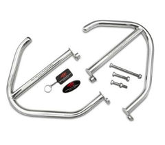 INTERCEPTOR 650/GT 650 RED ROOSTER PERFORMANCE HELIOS CRASH GUARD BLACK MATTE - LRL Motors