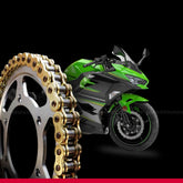 Kawasaki Ninja 400 JT Brass Chain & Sprocket Kit - LRL Motors