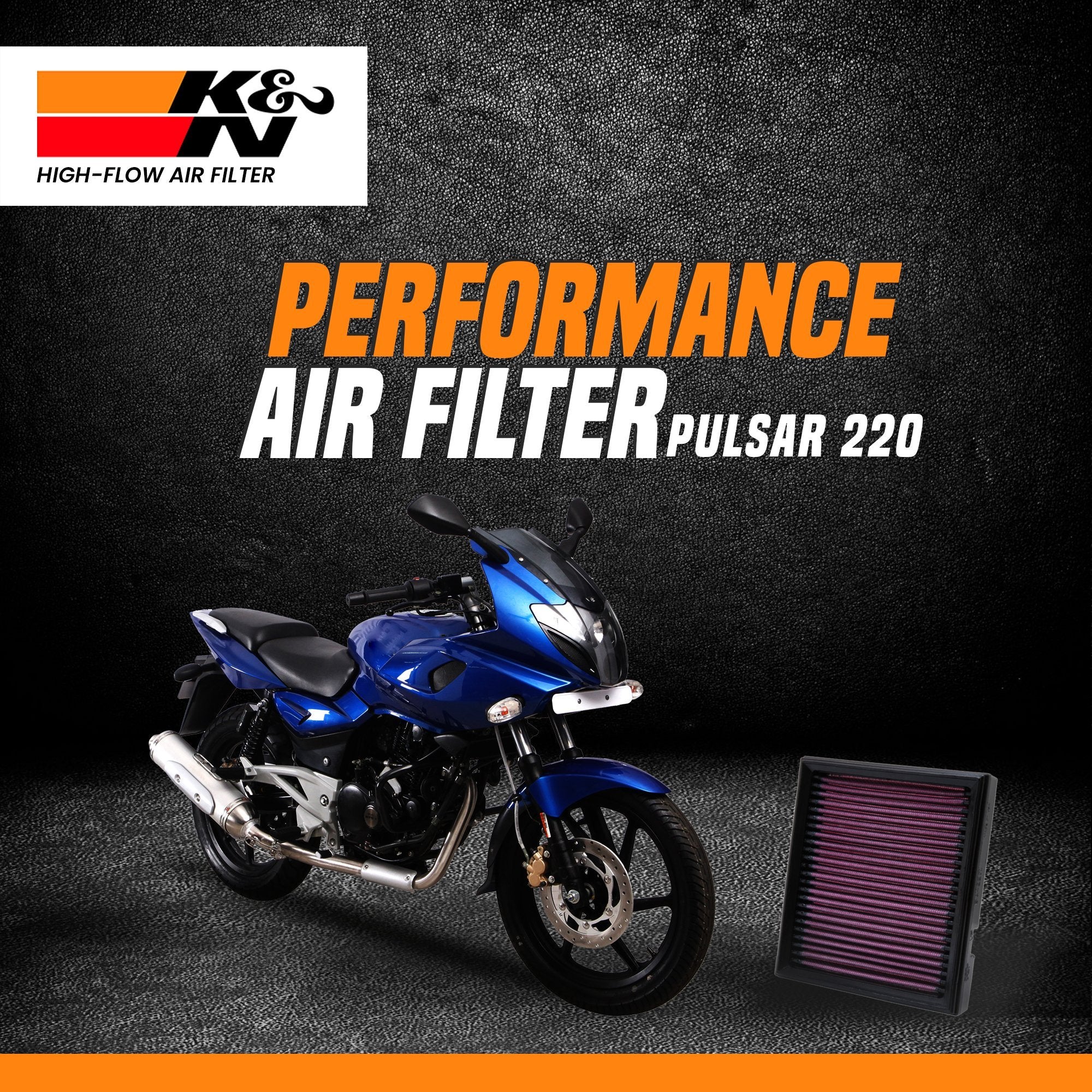 K&N Air Filter 100cc to 250cc (universal) – LRL Motors