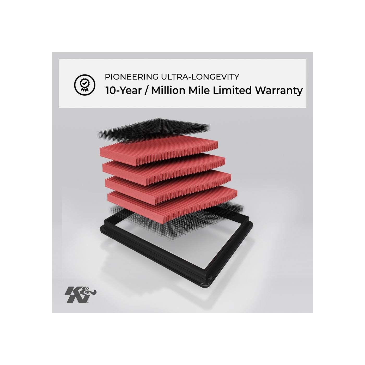 K&N Air filter ECOSPORT / FIGO /FIGO ASPIRE NEW 1..0/1.2/1.5 - LRL Motors