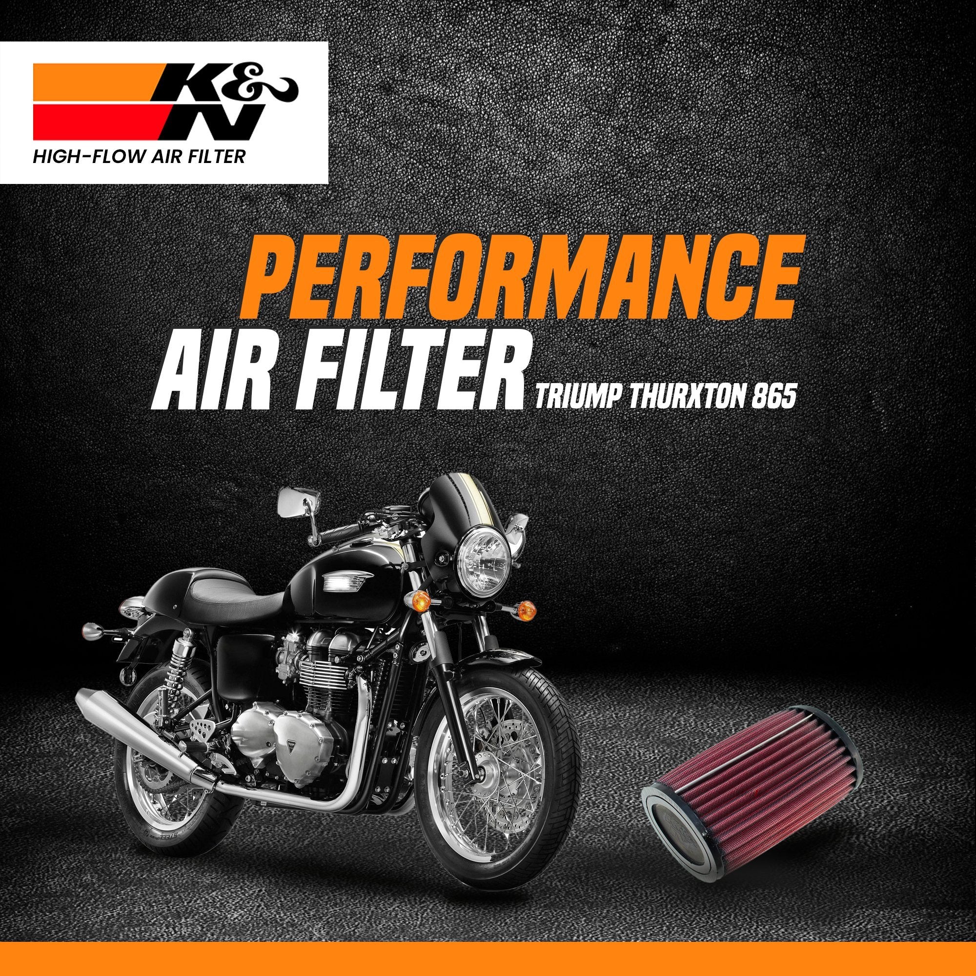 K&N air filter Triumph Thurxton 865 - LRL Motors