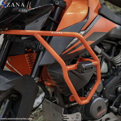 KTM Adventure 250/ 390/ X Zana Crash Guard with slider- Orange - LRL Motors
