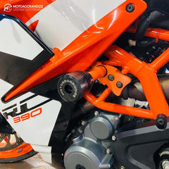 KTM RC 125/ 200/ 250/ 390 Motoaggrandize Frame Slider Crash Protector - LRL Motors
