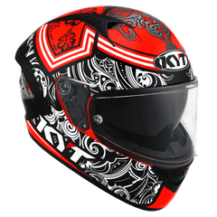 KYT NF-R Steel Flower Red - LRL Motors