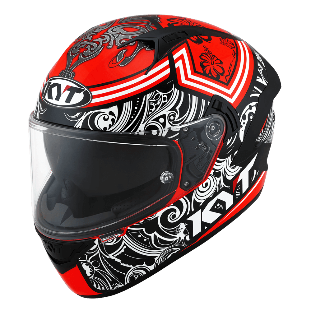 KYT NF-R Steel Flower Red - LRL Motors
