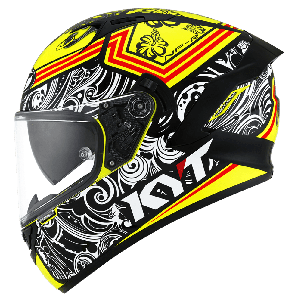 KYT NF-R Steel Flower Yellow - LRL Motors