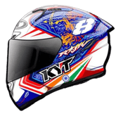 KYT NFR Rajiv Sethu 2019 Replica India Gloss White Helmet - LRL Motors