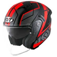 KYT NJ-F Motion Matt Red Fluo - LRL Motors