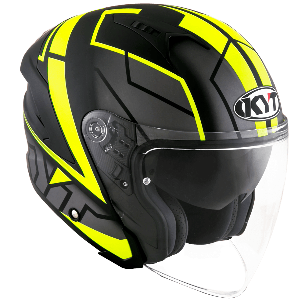 KYT NJ-F Motion Matt Yellow Fluo - LRL Motors