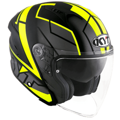 KYT NJ-F Motion Matt Yellow Fluo - LRL Motors