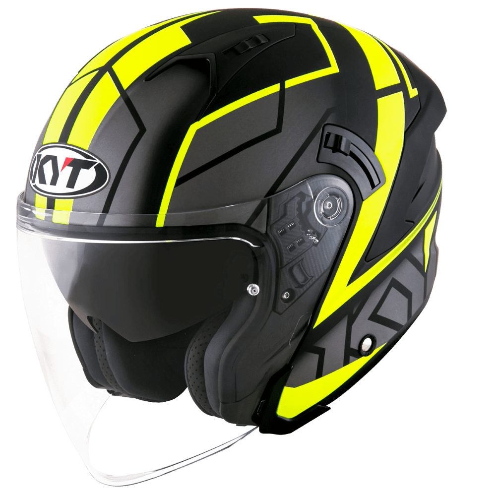 KYT NJ-F Motion Matt Yellow Fluo - LRL Motors