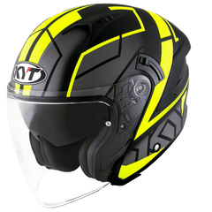 KYT NJ-F Motion Matt Yellow Fluo - LRL Motors