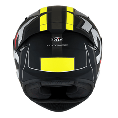 KYT TT Course Electron Matt Black/Yellow - LRL Motors