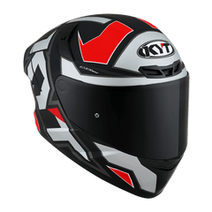 KYT TT Course Electron Matt Grey/Red - LRL Motors