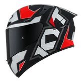 KYT TT Course Electron Matt Grey/Red - LRL Motors