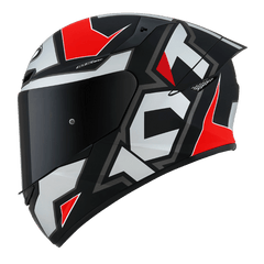 KYT TT Course Electron Matt Grey/Red - LRL Motors