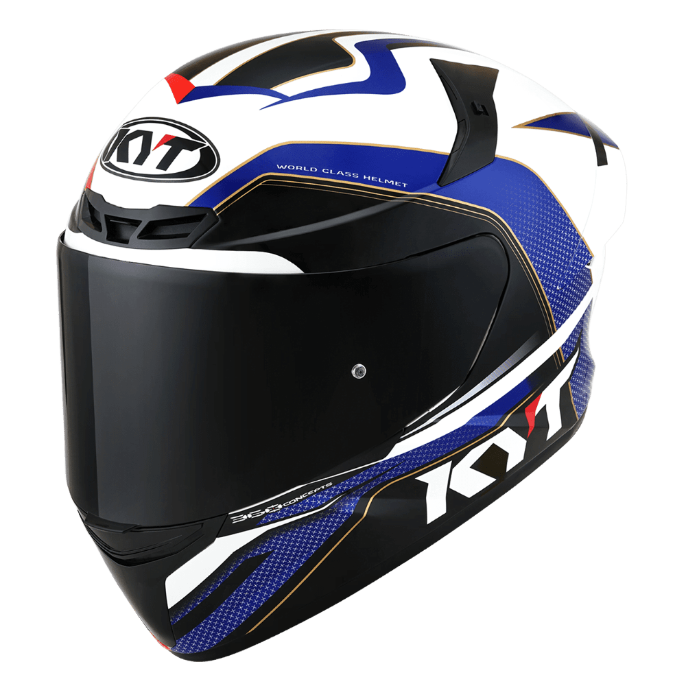 KYT TT Course Grand Prix Blue/Red - LRL Motors