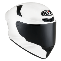 KYT TT Course Plain White - LRL Motors