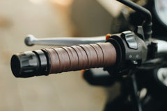 Leather handle grip wrap 66Bhp - LRL Motors