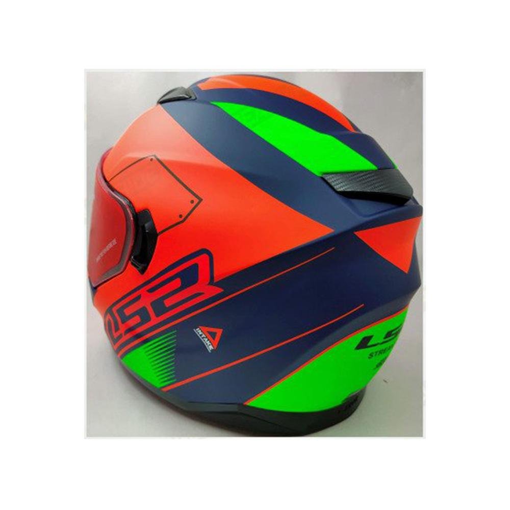 LS2 FF320 Stream Evo Stash Matt Navy Blue Orange Full Faced Helmet - LRL Motors