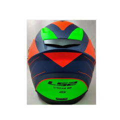 LS2 FF320 Stream Evo Stash Matt Navy Blue Orange Full Faced Helmet - LRL Motors